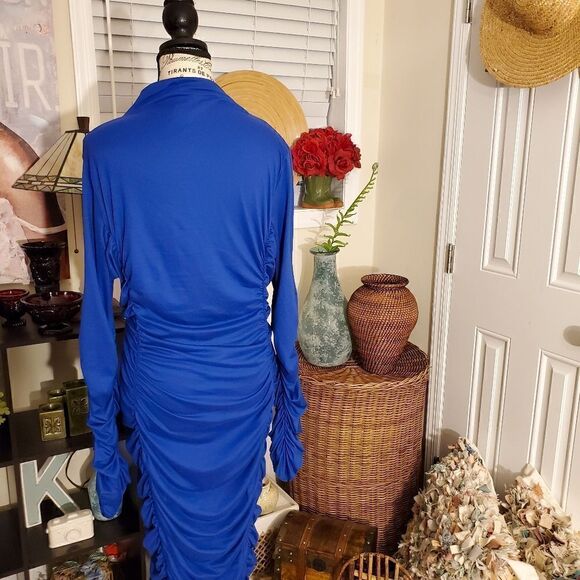 The Curve Los Angeles Rushed detail Bodycon Dress Sz 3XL - Picture 5 of 11